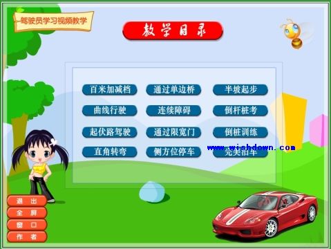 驾驶员教学动画