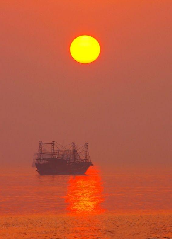北海银滩的太阳