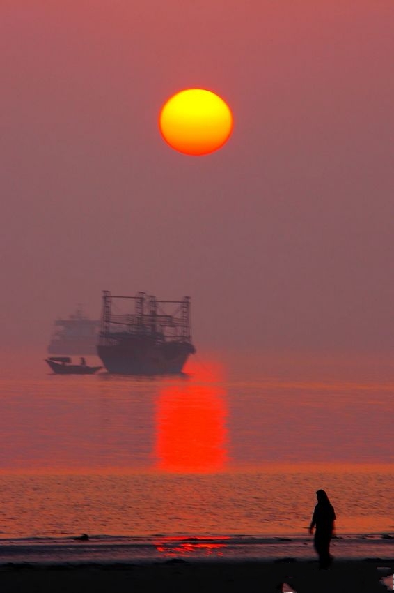 北海银滩的太阳