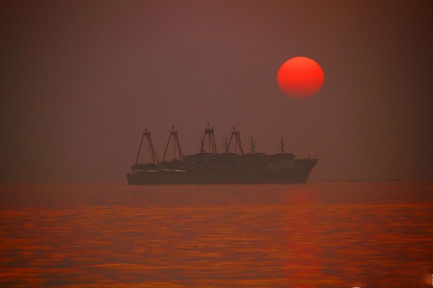 北海银滩的太阳