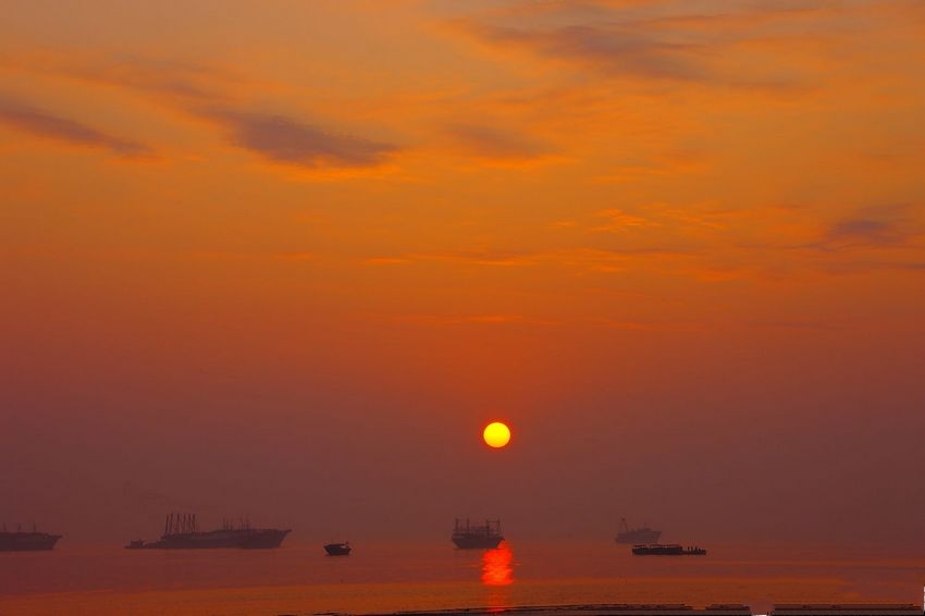 北海银滩的太阳