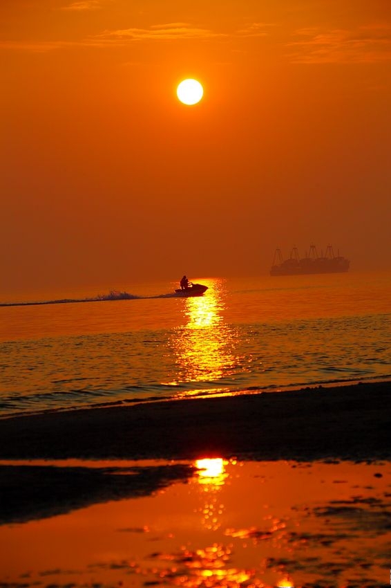 北海银滩的太阳