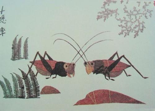 树叶拼贴画
