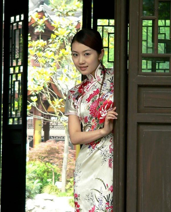 西湖美女,旗袍美女